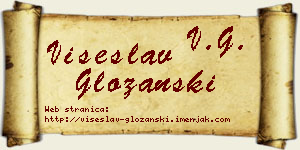 Višeslav Gložanski vizit kartica